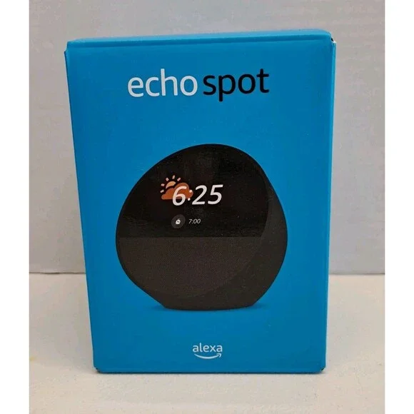 All-new Amazon Echo Spot (2024 release), Bedside smart alarm clock + Alexa, dist - Picture 1 of 5